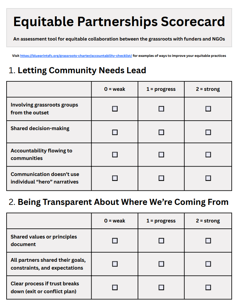 Accountability Tool - Blueprints for Change